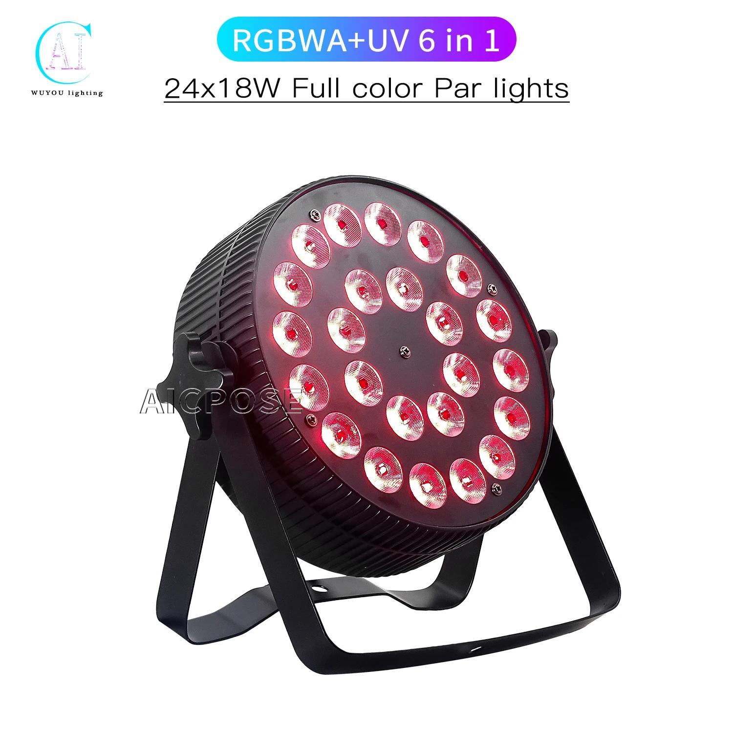 LED  Ʈ, 24x1 2W, 24x18W RGBWA + UV, 6  1 ˷̴   , DMX512  DJ     